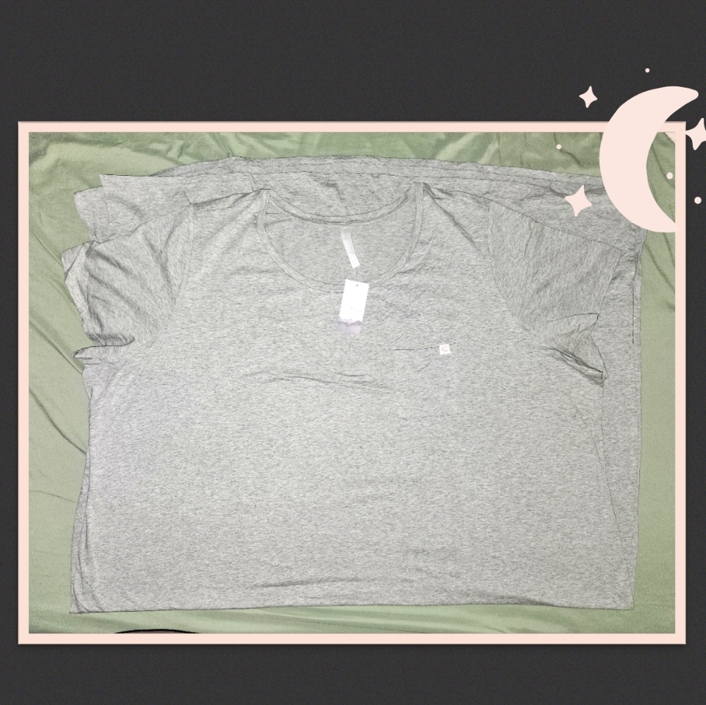 NWT Gray Cacique long tshirt nightgown, Size 30/32